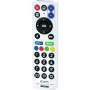 ELPA スリムリモコン 国内メーカー18社対応 動作距離7m ホワイト (品番:RC-TV013UD)(注番8189953)