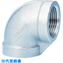 TRUSCO ねじ込み管継手 SUS 90°エルボ 15A (品番:TLL-15A)(注番8191419)