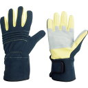 ミドリ安全 消防・レンジャー用 防火手袋 (豚革補強タイプ) M (品番:MK-FM-1-NV-M)(注番8192507)(4)