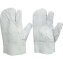 ミドリ安全 溶接用 牛床革手袋 3本指 MT-106-3P短 (品番:MT-106-3P-TAN)(注番8192530)
