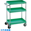 TRUSCO ツールワゴン フェニックスワゴン 省音 600X400 4輪S付 ヤンググリーン (品番:PEW-963-4B-YG)(注番8195010)・(送料別途見積り,法人・事業所限定)(4)