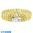 TRUSCO PPロープ 幅6mmX長さ200m 黄黒 (品番:PP-6200YB)(注番8195083)