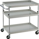 TRUSCO ツールワゴン フェニックスワゴン 省音 900X600XH880~1130 3段 ホワイト (品番:PEW-A993-W)(注番8195152)・...