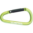 TRUSCO カラビナ 線径5mmX50mm D型 グリーン (品番:TKN550GN)(注番8195273)