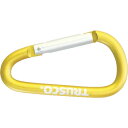 TRUSCO カラビナ 線径5mmX50mm D型 ゴールド (品番:TKN550GO)(注番8195274)