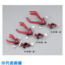 AS 両開回転式ムッフ付クランプ中SH型-赤 (品番:1-3395-02)(注番8208845)・(送料別途見積り,法人・事業所限定,取寄)