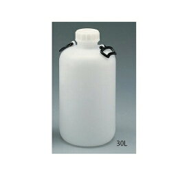 AS　広口瓶 （ポリエチレン製）30L取手付 （品番:5-011-06）（注番8214438）・（送料別途見積り,法人・事業所限定）【大型】