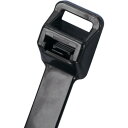 PANDUIT リリースタイ ナイロン結束バンド 耐候性ポリプロピレン黒100本 (品番:PRT5EH-C100)(注番8257327)