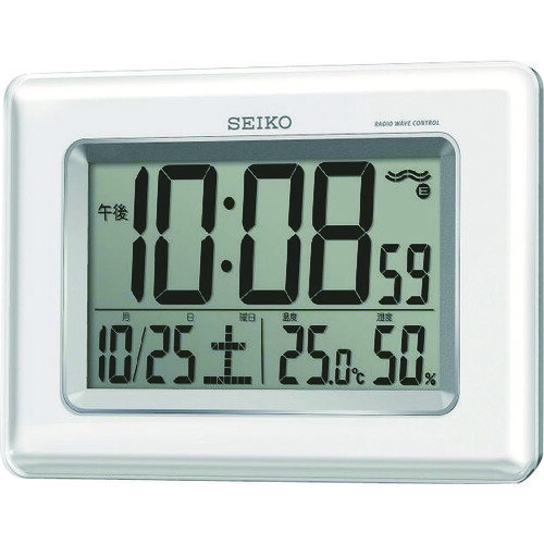 SEIKO　温湿度計付き掛置兼用電波時計 （品番:SQ424W）（注番8275570）