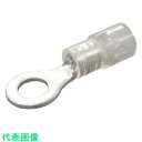 ニチフ 環境配慮形絶縁被覆付丸形端子R形(100個入)より線0.3~1.65外寸6.8mmスタッド径3.7mm (品番:TMEX-1.25-3.5M-CLR)(...