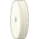 ナカニシ ホイール型フェルトバフ 10個入 ハード φ25×5×穴φ3 (品番:53923)(注番8315030)