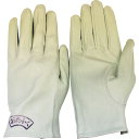 おたふく 410 白 革手 クレスト (カフス無) (品番:410-WH)(注番8355338)