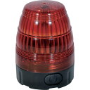 NICHIDO 小型LED回転灯 LEDフラッシャー75 電池式・マグネット付 赤 (品番:NLF75-BA-R)(注番8357581)