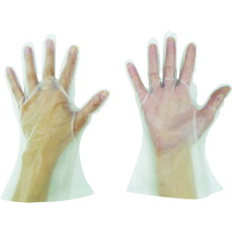 東京パック　緊急災害対策用手袋ニューマイジャスト簡易50M　半透明 （品番:KN-M）（注番8363719）
