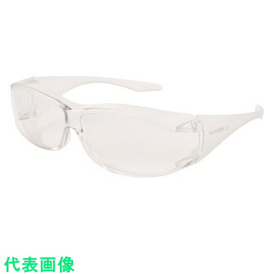 YAMAMOTO　二眼型保護メガネ（フィットタイプ）　レンズ色／テンプルカラー：クリア （品番:YX-520）（注番8365852）
