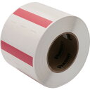 PANDUIT 熱転写プリンタ用回転ラベル 赤 印字部25.4mmX12.7mm ラベル数2500枚 R100X150V7T 《2巻入》(品番:R100X150...