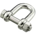 ■水本 ステンレス SBUシャックル 呼び32mm 使用荷重:49kN (品番:SBU-32)(注番8492561)・(送料別途見積り,法人・事業所限定,取寄)