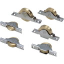 ヨコヅナ 真鍮戸車ステンレス枠ベアリング入 40mm 丸 (品番:BTS-0401)(注番8496021)