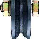 ヨコヅナ 鉄重量戸車 車のみ 130mm V (品番:JHP-1305)(注番8496412)