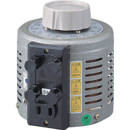 山菱　ボルトスライダー据置型　電圧計付　最大電流50A　入力電圧100V （品番:S-130-50M）（注番8500557）・（法人・事業所限定,直送元）