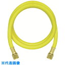 アサダ 3/8 チャージングホースプラス2 762cm 黄 (品番:Y14625)(注番8521043)・(送料別途見積り,法人・事業所限定,取寄)