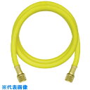 アサダ 3/8 チャージングホースプラス2 1000cm 黄 (品番:Y14633)(注番8521044)・(送料別途見積り,法人・事業所限定,取寄)