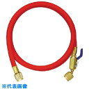 アサダ R410A用チャージングホースプラス2 ボールバルブ付 244cm 赤 (品番:Y29608)(注番8521170)・(送料別途見積り,法人・事業所限定,取寄)