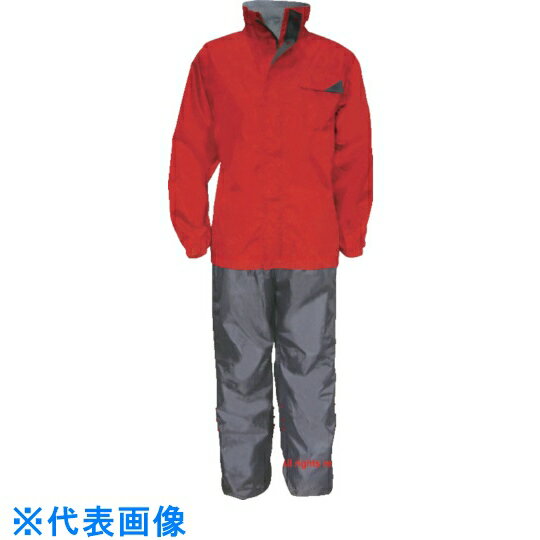 トオケミ ハイブリッドレインスーツ レッドM (品番:7770-RD-M)(注番8550273)・(送料別途見積り,法人・事業所限定,取寄)