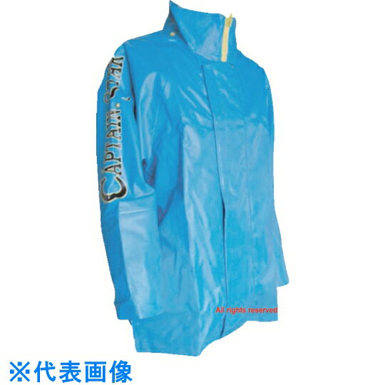 トオケミ キャプテンスター・ジャケット ブルーM (品番:185-BL-M)(注番8551551)・(送料別途見積り,法人・事業所限定,取寄)