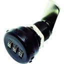 TRUSCO ダイヤル錠 丸型 Φ31.6 ブラック (品番:DL-CA306)(注番8555878)