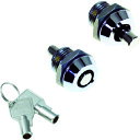 TRUSCO シリンダー錠 プッシュロックミニ Φ15—20 板厚1~6mm (品番:CL-CA160)(注番8555879)