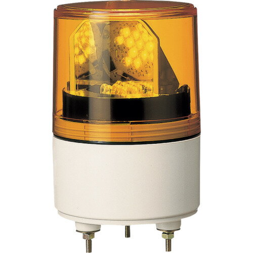 パトライト　LED超小型回転灯 〔品番:RLE-24-Y〕[8568282]「送料別途見積り,法人・事業所限定,取寄」【代引き不可】