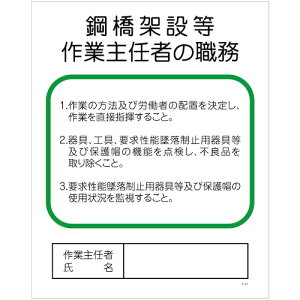 □グリーンクロス Pー37 鋼橋架設等作業主任者の職務 (品番:1145110137)(注番8570795)・(送料別途見積り,法人・事業所限定,取寄)