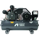 アネスト岩田 レシプロコンプレッサー(給油式) (タンクマウント・オイルタイプ) 60Hz 5.5kW 吐出空気量630L/min (品番:TLP55EG-10M6)(注番8590952)・(法人・事業所限定,直送元)
