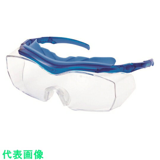 リケン　一眼式保護メガネ　RS-90B　VF-P　ブルー （品番:RS-90B-VF-P）（注番8598187）