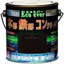 ニッぺ 水性エコエバー 0.7L ブラックチョコレート HWX125-0.7 (品番:4976124037429)(注番8599178)・(送料別途見積り,法人・事業所限定,取寄)