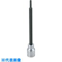 TONE ヘックスローブソケット ロングトルクスソケット(いじり防止タイプ) T55 (品番:3TX-T55HLHP)(注番8642308)・(送料別途見積り,...