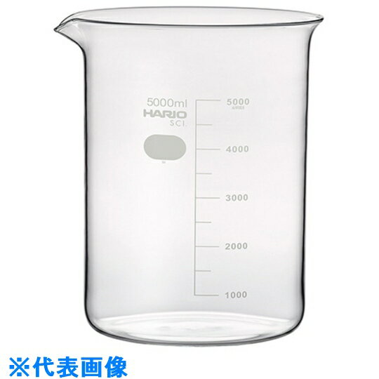 AS　ビーカーシバタ5000ml （品番:6-214-10）（注番8669369）・（送料別途見積り,法人・事業所限定,取寄） 1