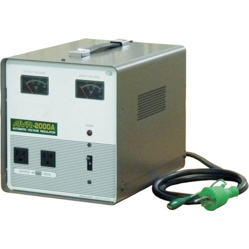 スワロー　交流定電圧電源装置　摺動式 （品番:AVR-2000A）（注番8688813）・（送料別途見積り,法人・事業所限定,取寄）