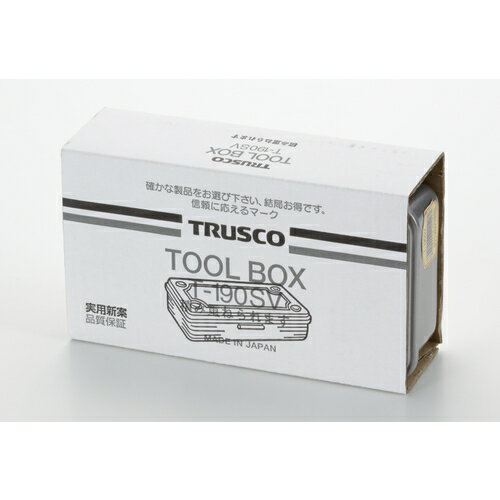 TRUSCO　トランク型工具箱　203X109X56　シルバー （品番:T-190SV）（注番3287971） 2