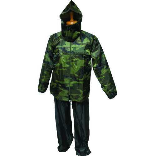トオケミ　迷彩Neoレインワールド （品番:4105-CM-GREEN-M）（注番1591781）・（送料別途見積り,法人・事業所限定,直送）