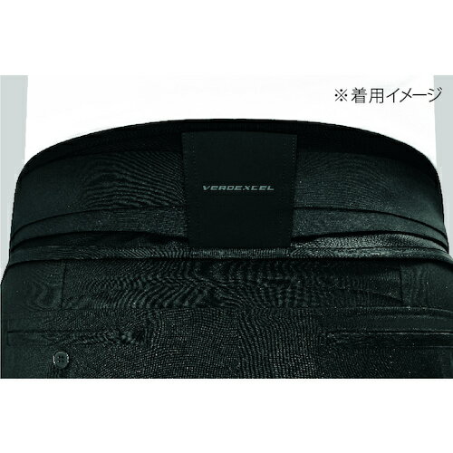 ミドリ安全　楽腰黒パンツ（腰部保護ベルト＋黒パンツセット）VE120N下　L （品番:VE120NSITA-L）（注番2469571）・（送料別途見積り,法人・事業所限定,取寄） 2