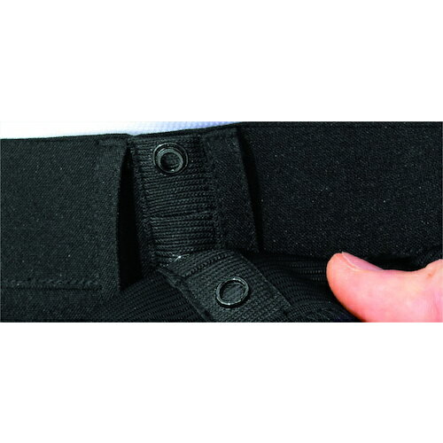 ミドリ安全　楽腰黒パンツ（腰部保護ベルト＋黒パンツセット）VE120N下　L （品番:VE120NSITA-L）（注番2469571）・（送料別途見積り,法人・事業所限定,取寄） 3