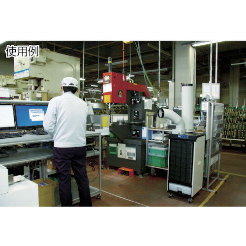 DENSO　スポットクーラー（2口）　首振有　三相200V （品番:15HR-NKF）（注番4622251）・（送料別途見積り,法人・事業所限定）【大型】