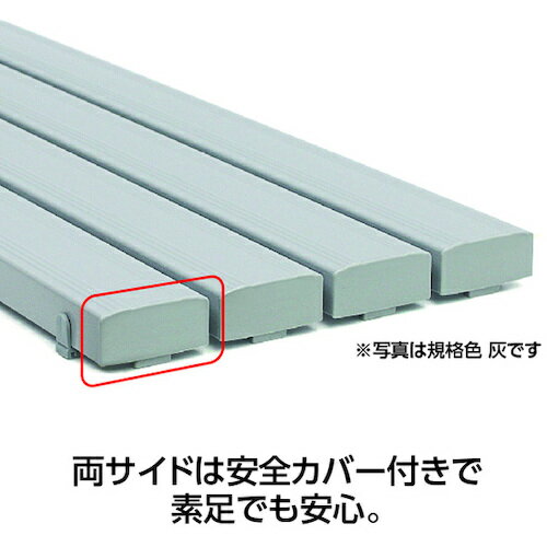 テラモト　抗菌安全スノコ（完成品）600×1800mm　木調 （品番:MR-093-345-9）（注番1141329）・（送料別途見積り,法人・事業所限定）【大型】 3