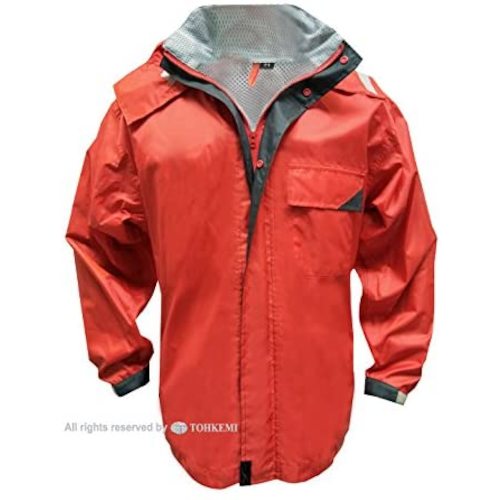 トオケミ　ハイブリッドレインスーツ　レッドM （品番:7770-RD-M）（注番8550273）・（送料別途見積り,法人・事業所限定,取寄）