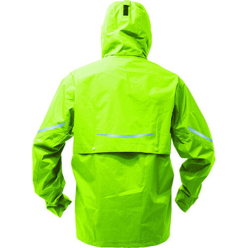 TRUSCO　ベンチレーション（通気口）付レインスーツ　ライム　S （品番:TRW360-84-S）（注番8564329）