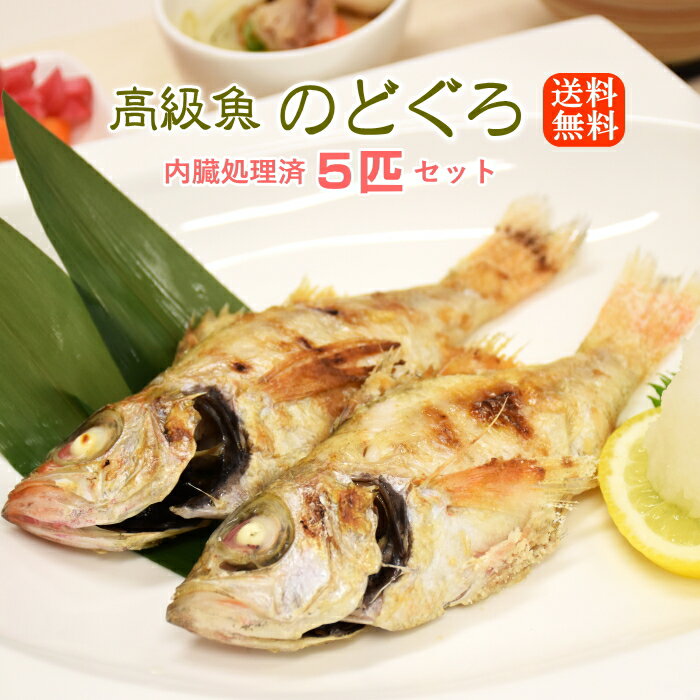 話題の高級魚 のどぐろ 5匹セット 送料無料ウロコ・内臓処理済みノドグロ 魚セット 白身魚 冷凍魚 冷凍魚セット 美味…