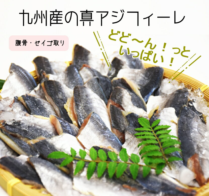 ≪お買い物マラソン 半額！≫ 国産 無塩 マアジ フィーレ たっぷり1.5kg ( 500g x3パック/約99枚) 腹骨取り 訳あり 小さいサイズ 冷凍 アジ 鯵 骨取 切身 業務用 加熱用 あじ 冷凍食材 まとめ買い 大量 南蛮漬け アジフライ 夕飯 朝食 お弁当 真アジ 2