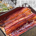 ＜自慢の自家焼き！国産活うなぎ蒲焼き/白焼き3匹セット＞専用うなぎのタレ3本付き！【冷蔵便同梱可】【ギフト】うな丼 うな重に 今が旬！